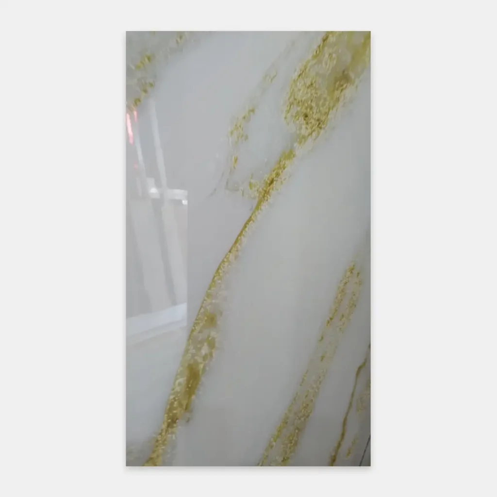 Lámina marmolizada blanca con vetas doradas, para decoración de interiores, Innova Hogar