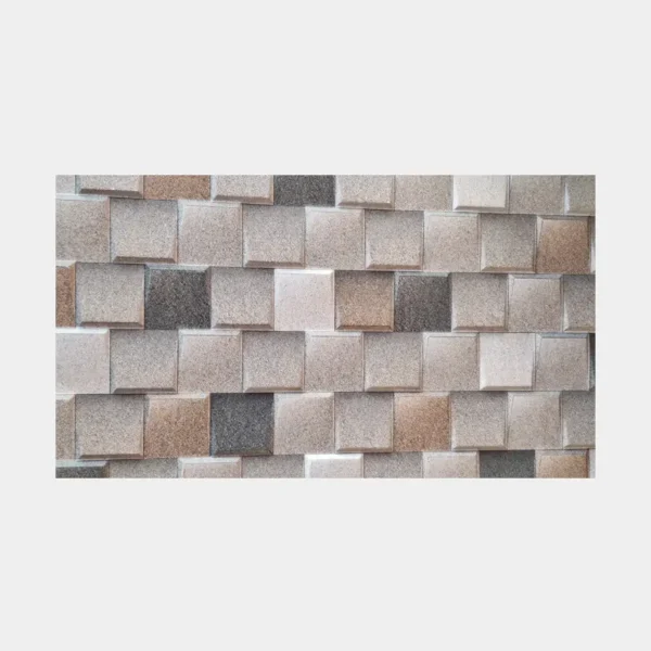 Revestimiento cerámico 30x60 en mosaico cuadrado con tonos tierra para fachadas contemporáneas – Innova Hogar