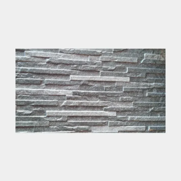 Cerámica 30x60 tipo ladrillo horizontal en gris oscuro con textura rugosa para fachadas industriales – Innova Hogar