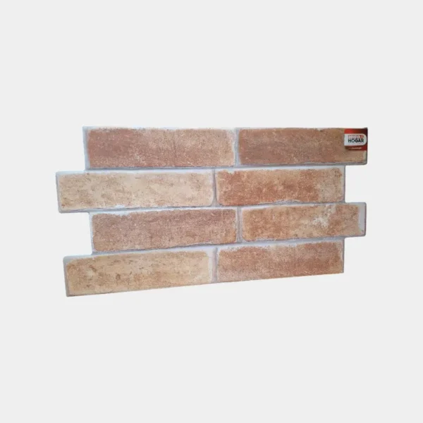 Panel cerámico 48 x 33 tipo ladrillo terracota con acabado vintage para fachadas tradicionales – Innova Hogar