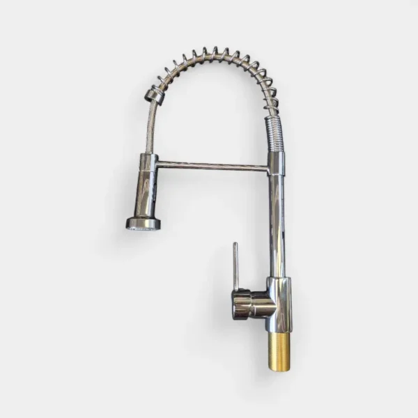 Llave lavaplatos Hydromax cromada con manguera espiral – Modelo ProFlex para cocina en INNOVA HOGAR