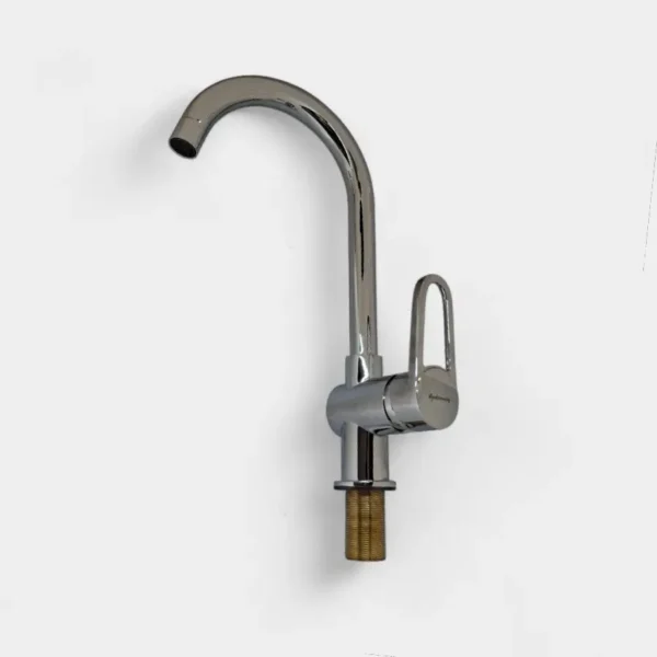Grifo mono control cromado con doble salida y mango lateral – Funcionalidad avanzada para lavamanos o cocina en INNOVA HOGAR