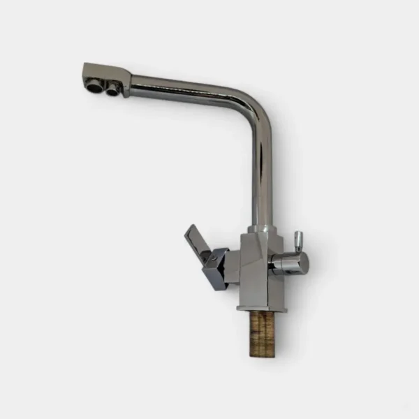 Grifo mono control cromado con boquilla dual y palanca angular – Diseño moderno y funcional para lavamanos o cocina en INNOVA HOGAR
