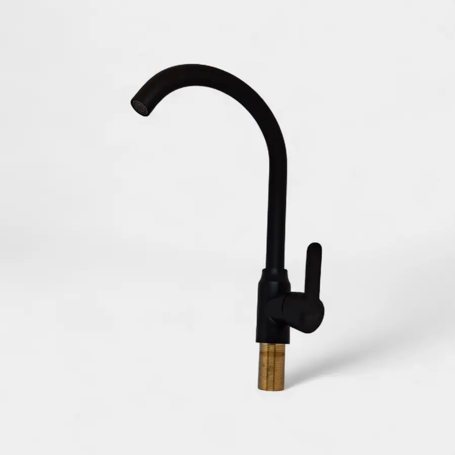 Grifo mono control negro mate con mango vertical – Diseño contemporáneo y sofisticado para interiores modernos en INNOVA HOGAR