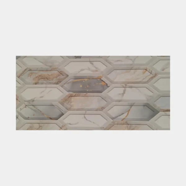 Cerámicas, para Paredes con diseño rectificadas Rombos 3d Innova Hogar, ideal para decoración de interiores modernos y elegantes