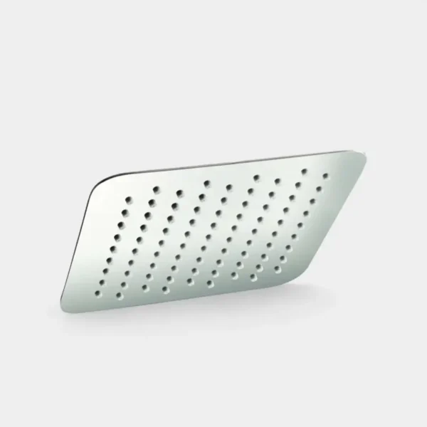 Regadera rectangular cromada con orificios precisos – Tecnología de flujo uniforme para baño relajante en INNOVA HOGAR